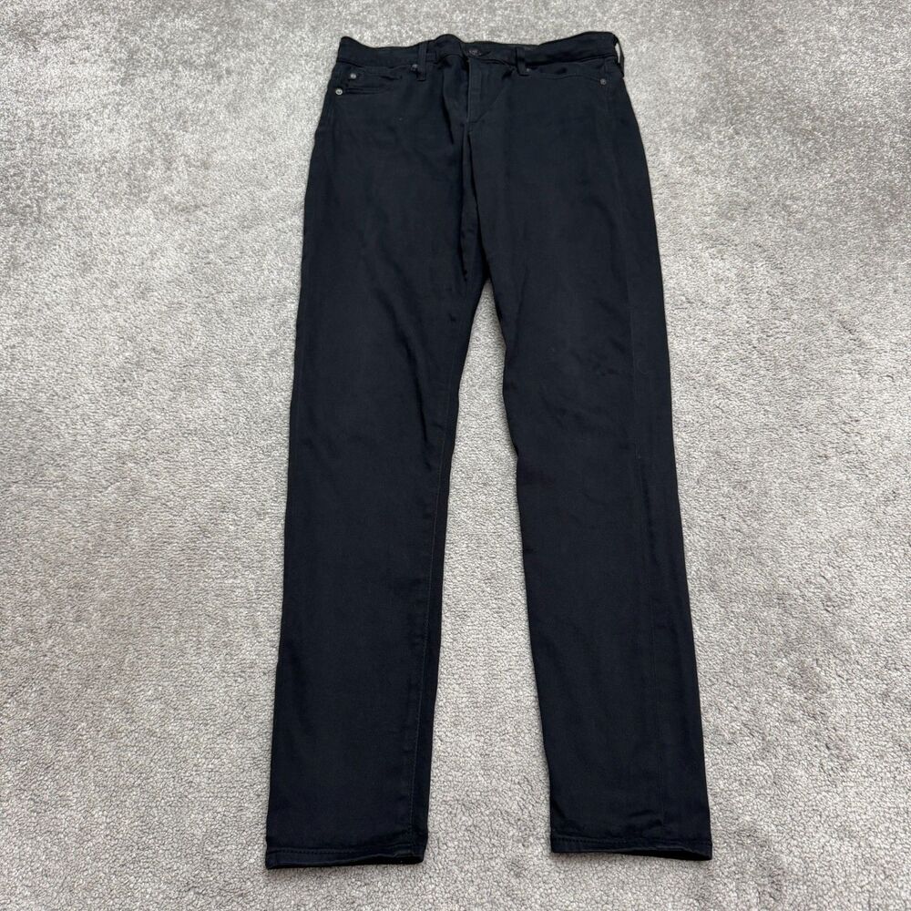 AG Adriano Goldschmied The Farrah Skinny Denim Jeans Womens 28R Black Mid Rise